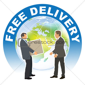 Free delivery sign 