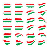 Hungary flag, vector illustration