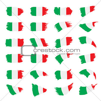 Italy flag, vector illustration
