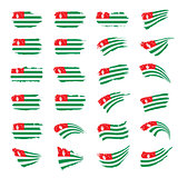 Abkhazia flag, vector illustration