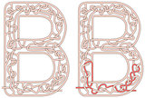 Maze letter B