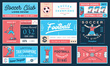 Colored soccer badge set number 2