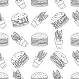 Fast Food seamless pattern