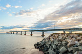 Confederation Bridge linking Prince Edward Island with mainland 