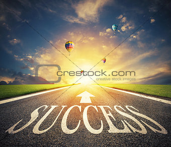 Road of the success. The way for new business opportunities