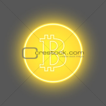Bitcoin physical bit coin digital currency cryptocurrency golden coin with bitcoin symbol