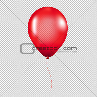 Red Balloon Isolated Transparent Background