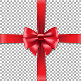 Red Bow In Transparent Background