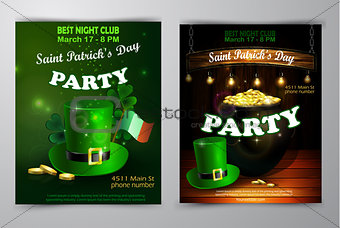 St. Patrick s Day poster. Vector illustration