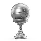 Silver trophy cup VOLLEYBALL 3D