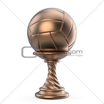 Bronze trophy cup VOLLEYBALL 3D