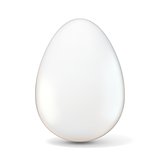 White egg. 3D