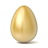 Golden egg. 3D