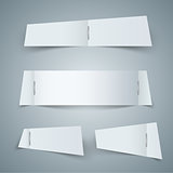 Paper blank icon - business infographic.