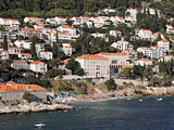Dubrovnik, Croatia, Ploce coastline and Banje beach