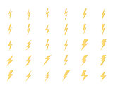 Lightning Vector Flat Icons Set