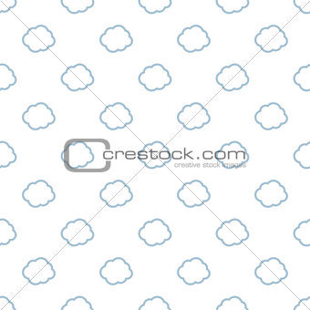 Clouds weather seamless pattern background