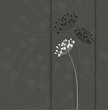 Flower vector background. Simple and clean design template.