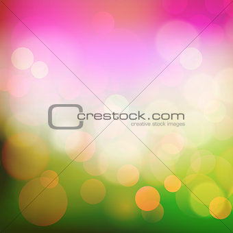 Abstract holiday light background with bokeh