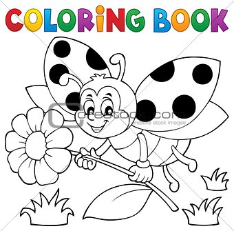 Coloring book ladybug theme 4