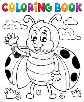 Coloring book ladybug theme 5