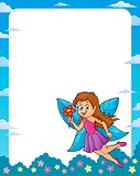 Happy fairy theme frame 1