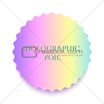 colorful holographic foil