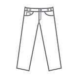 plain uncoloured vector mockup trousers