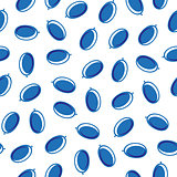 Blue white air balloons seamless pattern