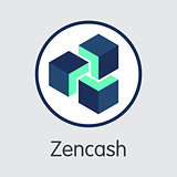 Zencash Crypto Currency - Vector Element.