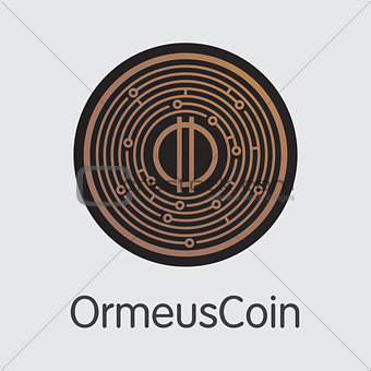 Ormeuscoin Cryptocurrency Coin. Vector Web Icon of ORME.