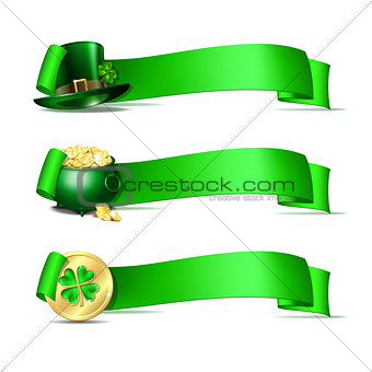 Patricks Day banners.