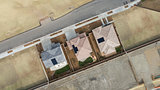 Drone Aerial View of Home Construction Site Final Stage