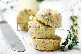Butter with a herb   for sandwiches and steack