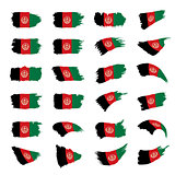 Afghanistan flag, vector illustration
