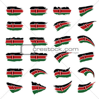 Kenya flag, vector illustration