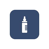 Baby milk bottle icon - Vector