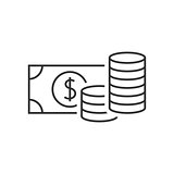 Money outline icon