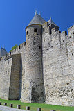 Carcassonne medieval city in France