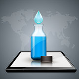 Health, tablet, smartphone, digital icon. icon. 3D Medical infog