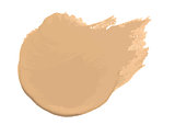 Smear of foundation lotion made with brush on white background. Vector Illustration