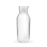 Realistic 3D model of Glass bottle. Vector Illustration