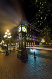 Steam Clock in Gastown Vancouver BC at Night
