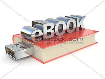eBook metal red book. 3D