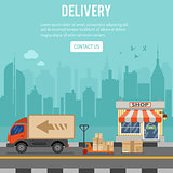 Shopping and Delivery Concept