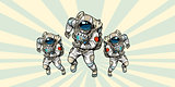 astronauts heroic team