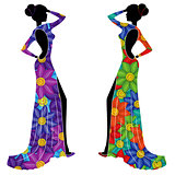 Beautiful Ladyes in long gowns