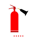 Fire extinguisher it is icon .