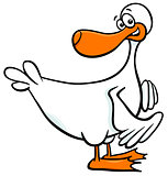 duck farm animal character cartoon illustration