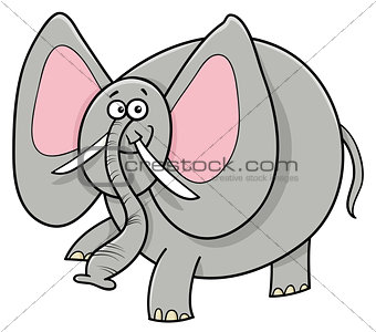 African elephant animal cartoon character